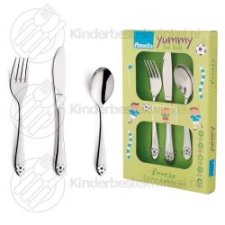 Footie children's cutlery colour 3-pieces Footie children's cutlery colour 3-pieces