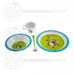 Klods-Hans barnservis set melamin 4-delar Klods-Hans barnservis set melamin 4-delar