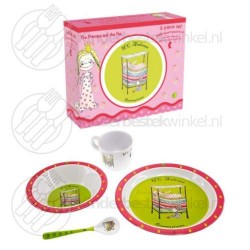 Princess and the Pea children's tableware set melamine 4-pieces