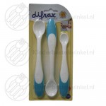 Difrax voedingslepel set blauw 3-delig Difrax voedingslepel set blauw 3-delig