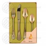 Animals children's cutlery steel 4-pieces (Keltum)