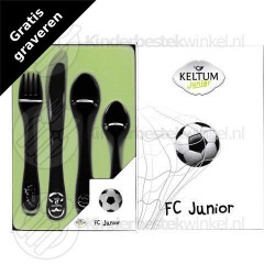 FC Junior children's cutlery steel 4-pieces (football)