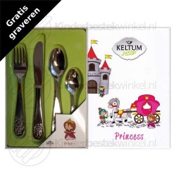 Princess children's cutlery set steel 4-pieces