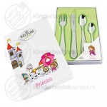 Princess children's cutlery set steel 4-pieces