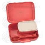 Lunch box cutlery set Candy Ready nature coral