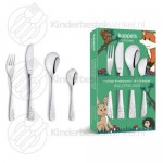Bosvriendjes kinderbestek set rvs 4-delig Bosvriendjes kinderbestek set rvs 4-delig