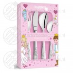Princess children´s cutlery steel 4-pieces