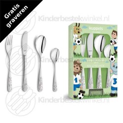 Soccer Friends children´s cutlery steel 4-pieces Soccer Friends children´s cutlery steel 4-pieces