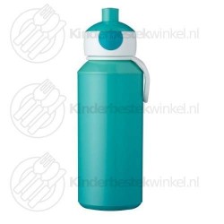 Drinkfles campus pop-up turquoise 400 ml Drinkfles campus pop-up turquoise 400 ml