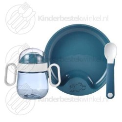 Mio baby tableware set deep blue 3-pieces