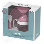 Mio baby tableware set deep pink 3-pieces