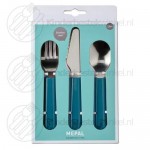 Mio kinderbestek deep blue 3-delig