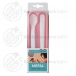 Mio feeding spoon set deep pink 2-pieces Mio feeding spoon set deep pink 2-pieces