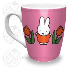 Miffy with tulips mug porcelain