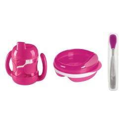 Babyset roze 3-delig Babyset roze 3-delig