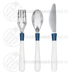 Big kids cutlery navy 3-pieces