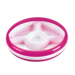 Peuterbord met vakjes roze Peuterbord met vakjes roze