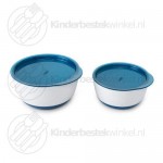 Toddler bowl set large and small navy