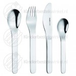 First Step kinderbestek set glans 4-delig First Step kinderbestek set glans 4-delig