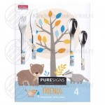 Friends children's cutlery colour 4-pieces