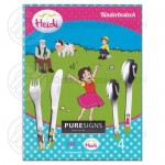 Heidi kinderbestek kleur 4-delig Heidi kinderbestek kleur 4-delig