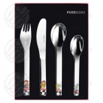Quick kinderbestek set kleur 4-delig Quick kinderbestek set kleur 4-delig