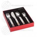 Quick kinderbestek set kleur 4-delig Quick kinderbestek set kleur 4-delig