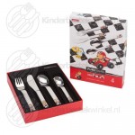 Quick kinderbestek set kleur 4-delig Quick kinderbestek set kleur 4-delig