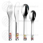 Quick kinderbestek set kleur 4-delig Quick kinderbestek set kleur 4-delig
