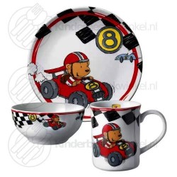 Quick kinderservies set porselein 3-delig Quick kinderservies set porselein 3-delig
