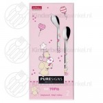 Topis baby cutlery pink 2-pieces