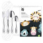 Dieren kinderbestek set edelstaal 4-delig (WMF)