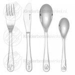 Circus children's cutlery set steel 4-pieces