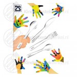 Engraving children's cutlery 4-pieces (Zilverstad) Engraving children's cutlery 4-pieces (Zilverstad)