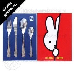 Nijntje kinderbestek set rvs 4-delig