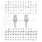 Nijntje kinderbord bamboe met bestek set Nijntje kinderbord bamboe met bestek set