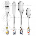 Nijntje speelt kinderbestek set kleur 4-delig