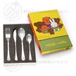 Nijntje Vriendjes kinderbestek set rvs 4-delig