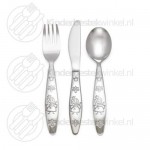 Prinses kinderservies set porselein rvs 5-delig Prinses kinderservies set porselein rvs 5-delig