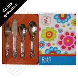 Raffi Flower children's cutlery set steel 4-pieces Raffi Flower children's cutlery set steel 4-pieces
