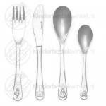 Knights and princesses children's cutlery set steel 4-pieces Knights and princesses children's cutlery set steel 4-pieces