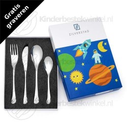 Rymdfärfer barnbestick set rf 4-delar Rymdfärfer barnbestick set rf 4-delar