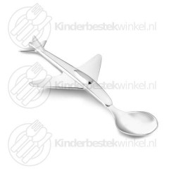Airplane children's spoon silverplated