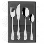 Bino children's cutlery set steel 4-pieces