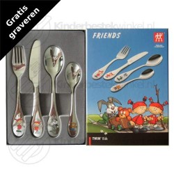 Friends children's cutlery colour 4-pieces Friends children's cutlery colour 4-pieces